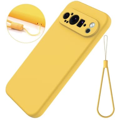 Liquid silikone cover Google Pixel 9 Pro - Gul