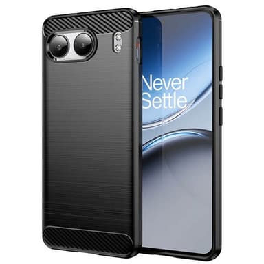 Børstet silikone cover OnePlus Nord 4 - Sort