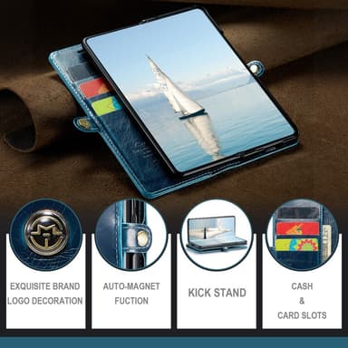 CaseMe Samsung Z Fold6 Pungetui - Blå