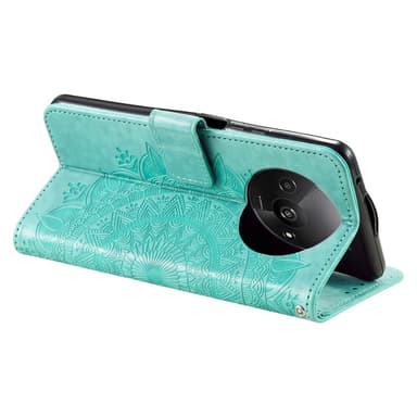 SKALO Xiaomi Redmi A3 Mandala Flip Cover - Turkis
