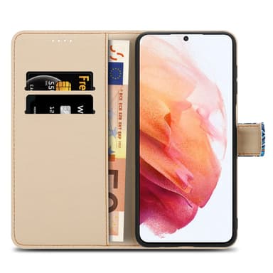 Samsung Galaxy S21 PLUS Pungetui Cover Case (Blå)