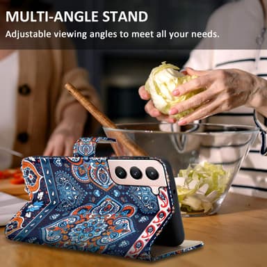 Samsung Galaxy S21 PLUS Pungetui Cover Case (Blå)