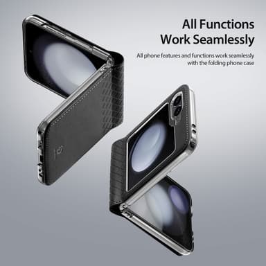 DUX DUCIS Samsung Z Flip6 Bril-Series Fold Cover - Sort
