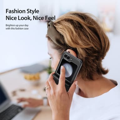 DUX DUCIS Samsung Z Flip6 Bril-Series Fold Cover - Sort