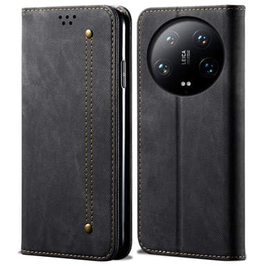 SKALO Xiaomi 14 Ultra 5G Jeans Flip Cover - Sort