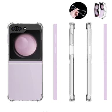 SKALO Samsung Z Flip6 TPU Clear Hybrid Cover - Gennemsigtig