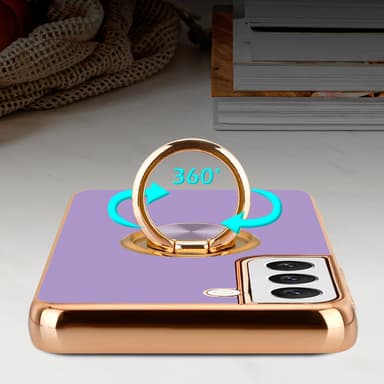 Samsung Galaxy S21 5G Cover Etui Case (Lilla)