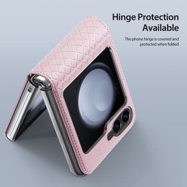 DUX DUCIS Samsung Z Flip6 Bril-Series Fold Cover - Pink