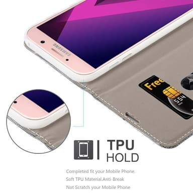 Samsung Galaxy A7 2017 Pungetui Cover Case (Grå)