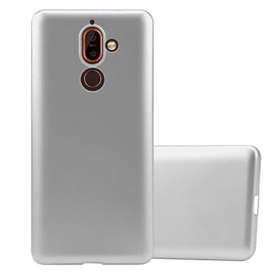 Nokia 7 PLUS Cover Etui Case (Sølv)