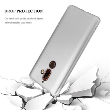 Nokia 7 PLUS Cover Etui Case (Sølv)