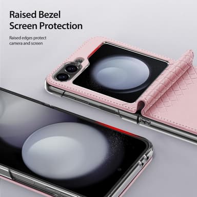 DUX DUCIS Samsung Z Flip6 Bril-Series Fold Cover - Pink