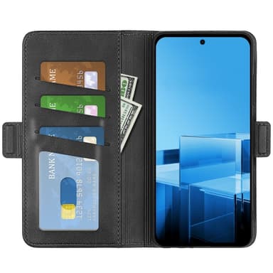 SKALO Asus Zenfone 11 Ultra 5G Premium Wallet Flip Cover - Sort