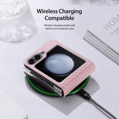 DUX DUCIS Samsung Z Flip6 Bril-Series Fold Cover - Pink