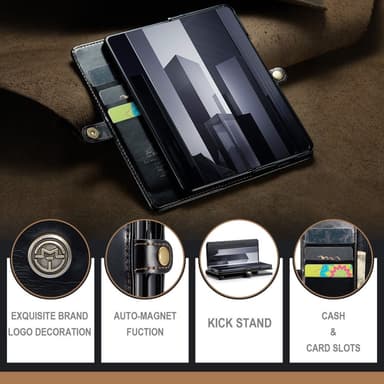CaseMe Samsung Z Fold6 Pungetui - Sort