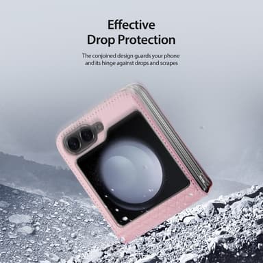 DUX DUCIS Samsung Z Flip6 Bril-Series Fold Cover - Pink
