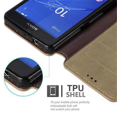Sony Xperia Z3 COMPACT Pungetui Cover Case (Brun)