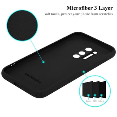 OnePlus 8 PRO Cover Etui Case (Sort)