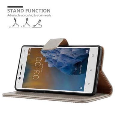 Cover Nokia 3 2017 Etui Case (Brun)