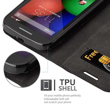 Motorola MOTO E1 Cover Etui Case (Sort)