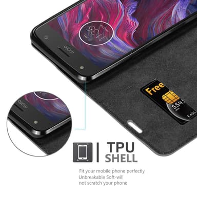 Motorola MOTO X4 Cover Etui Case (Grå)