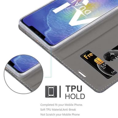 Huawei MATE 20 PRO Pungetui Cover Case (Grå)