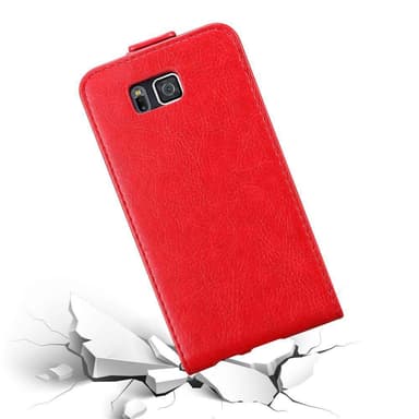 Samsung Galaxy ALPHA Pungetui Flip Cover (Rød)