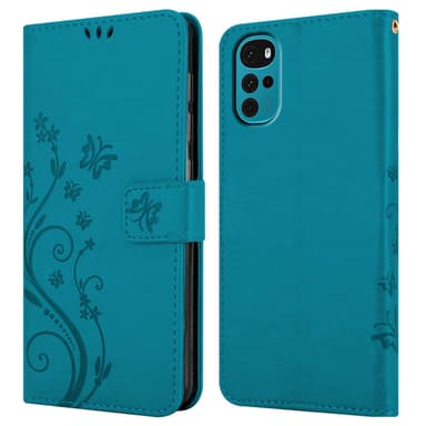 Motorola MOTO G22 Pungetui Cover Case (Blå)