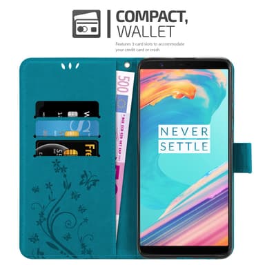 OnePlus 5T Pungetui Cover Case (Blå)