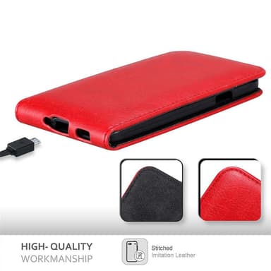 Samsung Galaxy ALPHA Pungetui Flip Cover (Rød)