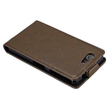 Sony Xperia Z3 COMPACT Pungetui Flip Cover (Brun)