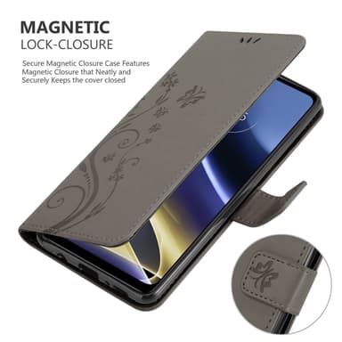 Motorola MOTO G51 5G Pungetui Cover Case (Grå)
