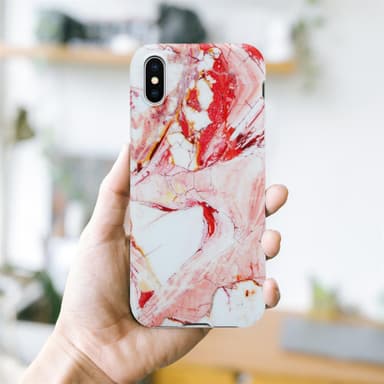 iPhone X / XS Pungetui Cover Case (Lyserød)