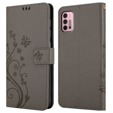 Motorola MOTO G10 / G30 Pungetui Cover Case (Grå)