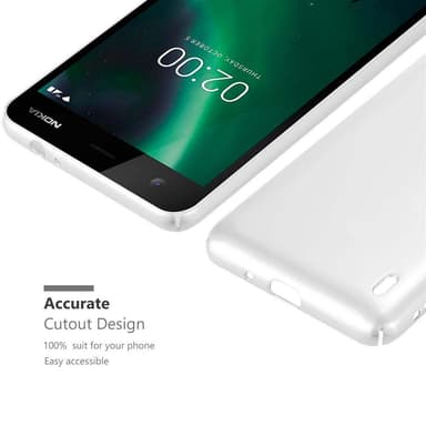 Nokia 2 2017 Cover Etui Case (Sølv)