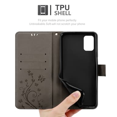 Motorola MOTO G10 / G30 Pungetui Cover Case (Grå)