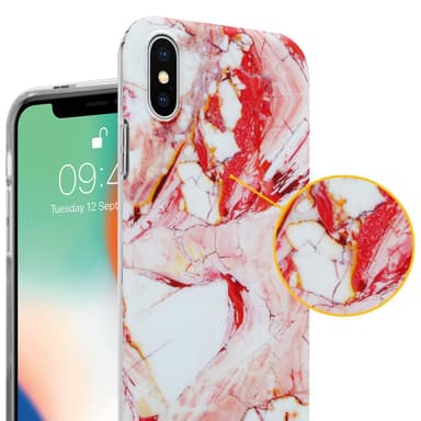 iPhone X / XS Pungetui Cover Case (Lyserød)