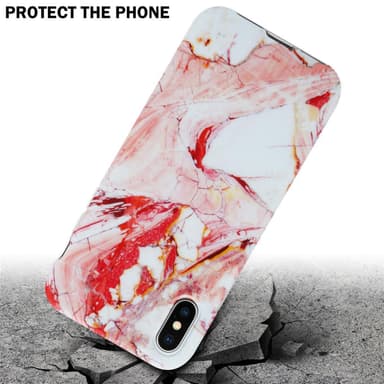 iPhone X / XS Pungetui Cover Case (Lyserød)