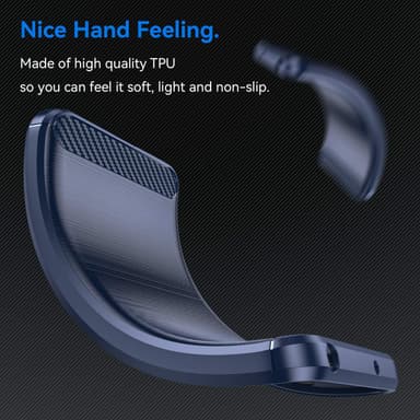 iPhone 14 PLUS Cover TPU Etui (Blå)