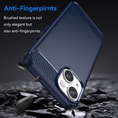 iPhone 14 PLUS Cover TPU Etui (Blå)
