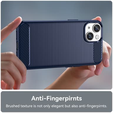 iPhone 14 PLUS Cover TPU Etui (Blå)