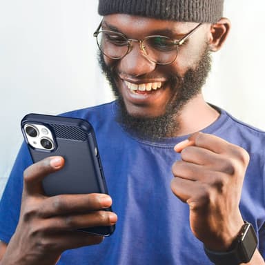 iPhone 14 PLUS Cover TPU Etui (Blå)