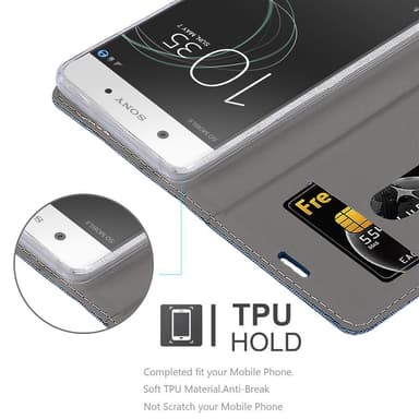 Sony Xperia XA1 Pungetui Cover Case (Blå)