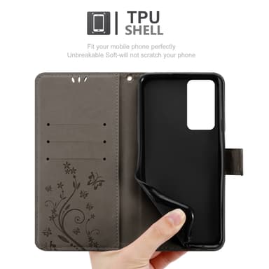 OnePlus 9RT 5G Pungetui Cover Case (Grå)