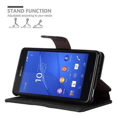 Sony Xperia Z3 COMPACT Pungetui Cover Case (Sort)