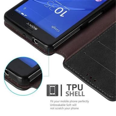 Sony Xperia Z3 COMPACT Pungetui Cover Case (Sort)