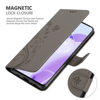 OnePlus 9RT 5G Pungetui Cover Case (Grå)