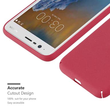 Nokia 3 2017 Cover Etui Case (Rød)