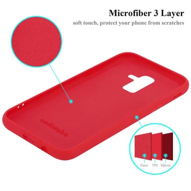 Samsung Galaxy A6 PLUS 2018 Cover Etui Case (Rød)