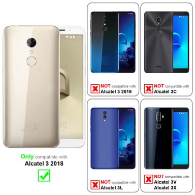 Alcatel 3 2018 Skærmbeskytter Beskyttelsesglas